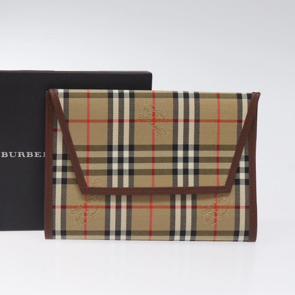 BURBERRY Nova Check Day Planner Cover Canvas Beige Auth am8273 - Picture 12 of 16